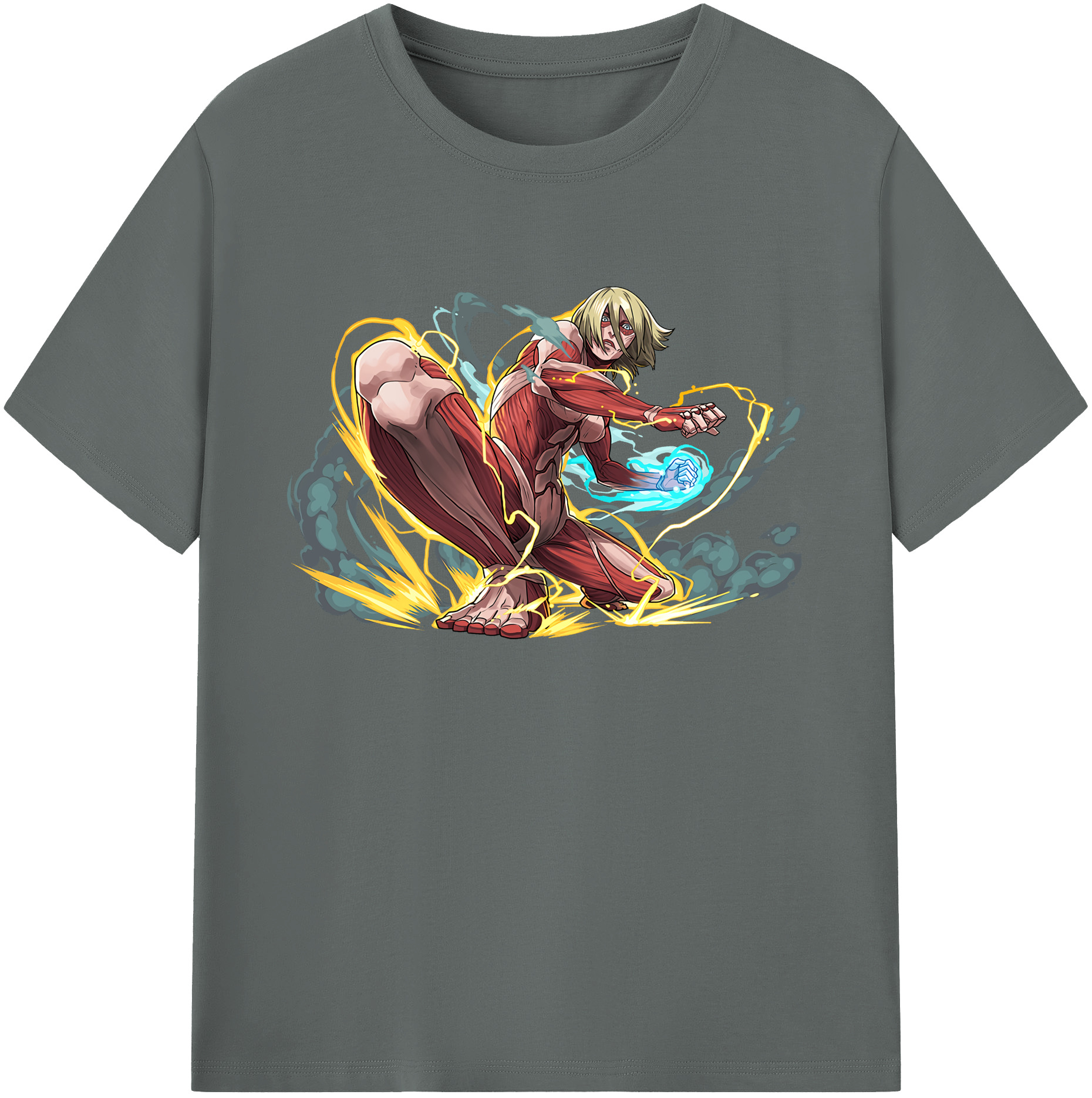 （画像用） 進撃の巨人 Attack on Titan 綿100％ メンズ半袖Tシャツ｜肌触りやわらか＆通気性